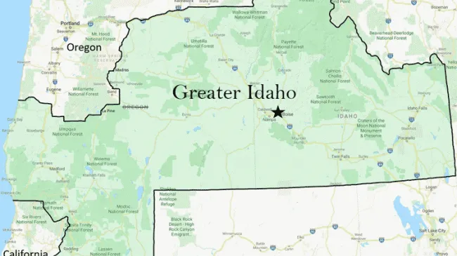 Greater Idaho Map
